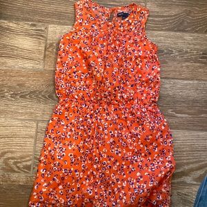 Gap Kids beautiful summer spring orange and blue girls dress size small